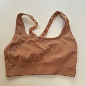 Seamless Tan Fabletics Sports Bra